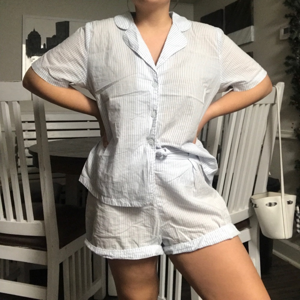 H&M striped pajama set